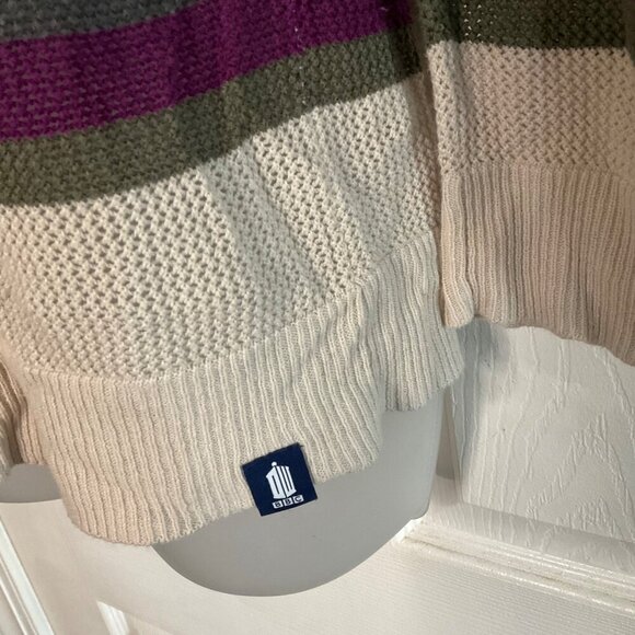 Hot Topic Doctor Who Forth Colorful Striped Cardigan Sweater knit  Button Front - Picture 5 of 12